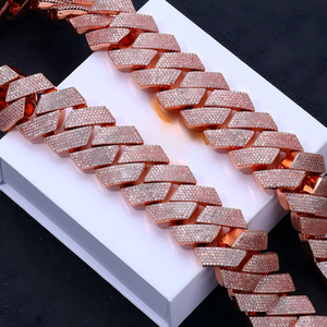 Collar Gargantilla Cubana Miami Personalizado de Plata de Ley 925 Chapado en Oro de 18K con Moissanita VVS1 Iced Out Estilo Hip Hop, Precio por Longitud - Product Image 6