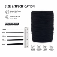 FORREK Cordon Micro Paracord Camouflage 1,8 mm en Nylon/Polyester Tressé Triple Couche Fin 1/16 po Corde Légère pour Bracelets et Artisanat