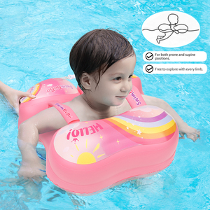 Swimbobo pelampung renang bayi mengembang kolam bayi pelampung lengan padat mengambang dengan desain Anti Flip atas, gesper keamanan ganda - Product Image 2