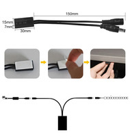 Mini capteur de lumière LED pour 12V 24V LED bande lumineuse armoire sous interrupteur de capteur de lumière d'armoire