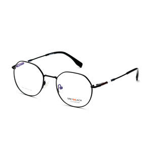 Gafas de Metal Gris Jack con Marco Octagonal Completo 5081, Lentes Planas Anti-UV Unisex de Estilo Retro Artístico - Product Image 4