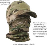 Gorro de Béisbol Táctico Multifuncional para Exteriores con Camuflaje, Protección Solar y Máscara de Ciclismo, Traje Real de CS