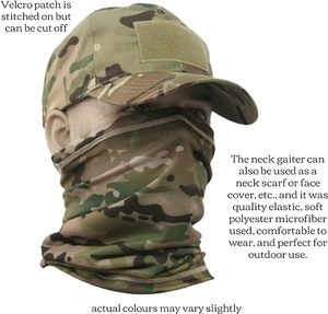 Gorro de Béisbol Táctico Multifuncional para Exteriores <span class=keywords><strong>con</strong></span> Camuflaje, Protección <span class=keywords><strong>Solar</strong></span> y Máscara de Ciclismo, Traje Real de CS - Product Image 6