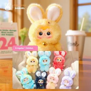 Samuel's Three Small Hair Magic Colorful Rabbit Plush Trendy Play Pendant Doll Ornaments 1/12 Scale Unisex Perfect Birthday Gift - Product Image 2