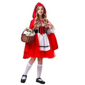 Disfraz de Caperucita Roja Yi Xiaoyi, vestido con capa para niñas, disfraz de Halloween para niños, vestido para actuación en escenario - Product Image 3
