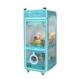 नए उत्पाद बच्चों की मनोरंजन मशीन सिक्का संचालित गेम मजेदार क्लिप गुड़िया पंजा मशीन मिनी खिलौने