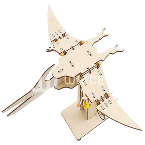 Kit de Modélisation Mécanique de Pterosaure Électrique <span class=keywords><strong>en</strong></span> <span class=keywords><strong>Bois</strong></span> DIY, Éducatif STEM, Puzzle 3D Dinosaure, Vente <span class=keywords><strong>en</strong></span> Gros OEM ODM, Cadeau - Product Image 3