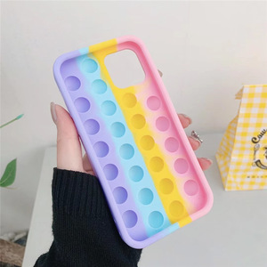 TENCHEN hot sell Bubble Rainbow Cover Push <span class=keywords><strong>It</strong></span> allevia lo Stress custodia per cellulare push bubble custodia per telefono in silicone - Product Image 4