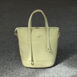 Sac à bandoulière en cuir de vachette véritable tanné végétal, design personnalisé, nouvelle collection 2026, sac seau décontracté et tendance pour femme - Product Image 4
