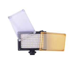 Mini lumière de remplissage Portable 112 LED lumière vidéo FT-112 noir avec filtre couleur 3200/5500K pour la photographie cinématographique et télévisuelle - Product Image 5