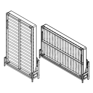 Estructura de <span class=keywords><strong>Cama</strong></span> Murphy Manual Vertical y <span class=keywords><strong>Horizontal</strong></span> DIY, Fácil de Instalar y Operar, Mecanismo Plegable Oculto <span class=keywords><strong>para</strong></span> <span class=keywords><strong>Cama</strong></span> de Pared <span class=keywords><strong>para</strong></span> Hotel - Product Image 6