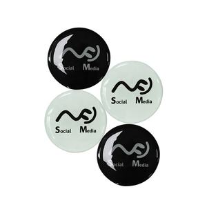 Étiquette en époxy RFID personnalisée GSC avec logo, 25 mm, avec puce NFC 213/215/216, puce 1k Em4305 pour hôtel, médias sociaux, autocollant en époxy NFC - Product Image 6