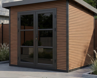 Maisons modulaires en bois série D EASYGREEN, avec panneaux sandwich WPC et structure en acier, pour l'aménagement extérieur moderne (appartements, villas, chambres, ateliers, entrepôts) et l'aménagement intérieur.