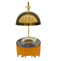 Nouvel Arrivage Réchaud de Buffet Suspendu en Acier Inoxydable Doré 8L à Alimentation au Carburant pour Mariages, Hôtels, Traiteur et Banquets