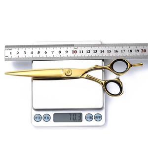 Professional Hairdressing Scissors 7 Inch 440C Stainless Steel Sharp Blade Medium Handle For Cutting Gold Hair Flat Cut - Product Image 3