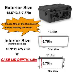 Estuche de Viaje Rígido de Plástico Impermeable de Gran Capacidad con Ruedas para Dron/Cámara, 7 Baterías y Correa para Control Remoto, Muestra Gratuita - Product Image 2