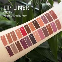 Crayon à lèvres vegan longue tenue, waterproof, crémeux, 25 couleurs, marque privée, rose