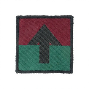 Écusson de luxe personnalisé en feutre non tissé 3D, motif Aigle en quartiers et Bouclier, Formation Désert de Sable Noir, à coudre/à thermocoller pour vêtement - Product Image 2
