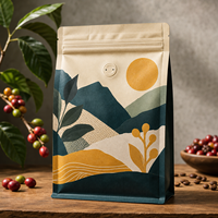 250g Öğütülmüş Kahve Paketleme Poşeti, Bağımsız Kafeler ve Özel Kahve Markası Lansmanları İçin