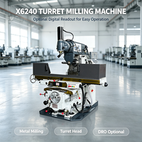 Fabrikneue X6240 Universal-Revolverfräsmaschine, vertikal & horizontal einsetzbar, DRO optional, für industrielle Bearbeitung