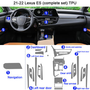 Película transparente de Tpu para Lexus RX ES LS, pegatina Interior de coche, consola central, salida de aire, engranaje de navegación, Panel de puerta de salpicadero - Product Image 2
