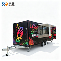 Food Truck avec Cuisine Complète, Fenêtre de Service Commerciale, Chariot de Vente Mobile, Remorque de Concession Personnalisée, Kiosque à Boissons de Rue