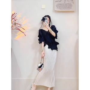 ชุดเซ็ตเสื้อผ้าแฟชั่นฤดูร้อนปี 2025 กระโปรงผู้หญิงสองชิ้น เสื้อแขนสั้นสำหรับสาวๆ และกระโปรงสั้นเข้าชุด - Product Image 4