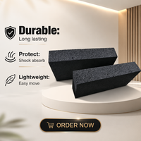 Rouleau d'isolation en mousse noire inoffensive pour matériaux insonorisants, isolation thermique des bâtiments, mousse de verre