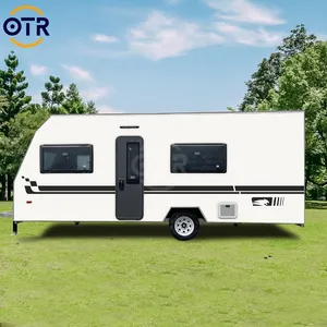 2024 caravana off-road híbrida compacta leve de 10 pés com banheiro e chuveiro