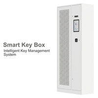 Gabinete inteligente para 250 llaves con control RFID, caja fuerte, sistema electrónico de gestión de llaves, de pie, con NFC, huella dactilar y reconocimiento facial.