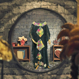 Élégant 2025 Grande Taille Africain <span class=keywords><strong>Buba</strong></span> Ensemble Confortable Coupe Polyester Dentelle Robe et Robe pour Femmes Style Décontracté Abaya - Product Image 3