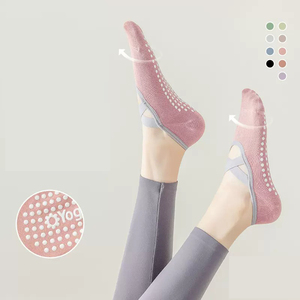Calzini Antiscivolo Professionali Personalizzati con Elastico Aderente per Danza, Yoga e Pilates da Donna - Product Image 1