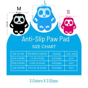 Coussinets de patte de <span class=keywords><strong>chien</strong></span> personnalisés antidérapants de <span class=keywords><strong>protection</strong></span> contre les coupures thermiques pour chiots âgés Chiens médicaux Coton Acrylate Adhésif Silicone OEM ODM - Product Image 6