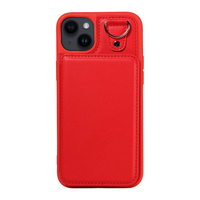 Étui de téléphone portable antichoc pour iPhone 14 Plus, 3 emplacements pour cartes et poche pour argent, blocage RFID, avec cordon et béquille, vente en gros