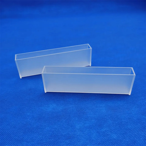 Celda de vidrio óptico para <span class=keywords><strong>piscina</strong></span> de muestras fluorescentes, cubeta de cuarzo con espectrofotómetro de 325 40x20x137,4mm - Product Image 1