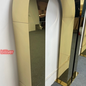 Nuovi elementi decorativi per matrimoni, <span class=keywords><strong>colonne</strong></span> quadrate tridimensionali semicircolari in acciaio inossidabile, struttura di sfondo per decorazioni scenografiche. - Product Image 5