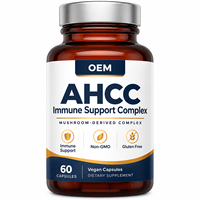 Capsules de suppléments de champignons végétaliens pour le soutien immunitaire et la nutrition quotidienne – Complexe de mycélium fonctionnel – Vente en gros