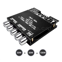 Komponen Elektronik sirkuit terintegrasi audio BT 2.1 saluran ZK-TB21 papan amplifier berdaya tinggi subwoofer besar