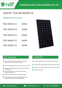 Mono panel solar 300W 24V 350wp <span class=keywords><strong>360wp</strong></span> 400wp bomba de agua Pompe Solaire 350W MONO panel solar con certificado CE - Product Image 5