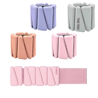 Poids de poignet et de cheville réglables en usine, 2 livres (2 kg), impression de logo, bracelet de perte de poids, poids de poignet et de cheville en silicone