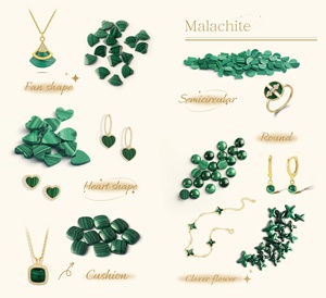 หินคริสโซโคลลาธรรมชาติอัญมณีทรงหลวมผลิตตามสั่ง - Product Image 4