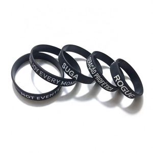 Pulsera de Silicona con Logotipo Personalizado Impreso para Regalos Promocionales, Pulsera Creativa Impermeable - Product Image 1