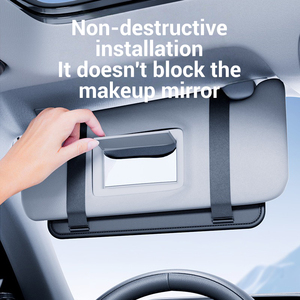 Organizador de parasol para coche personalizable, artefacto de almacenamiento, ranuras para tarjetas, Clip para licencia de conducir con compartimento para gafas - Product Image 2