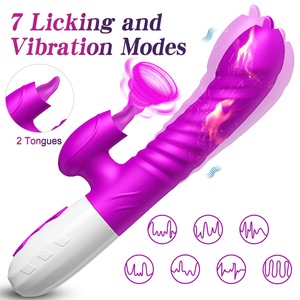 Juguetes Sexuales para Adultos, Dildo Vibrador de Doble Cabeza para Mujeres, Tapón Anal Telescópico de Silicona, Masajeador de Clítoris - Product Image 2