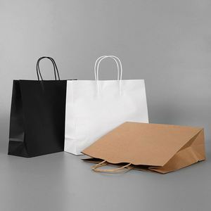 Food Shopping Coffee Take-Out Bags Milk Tea Packaging Bag White Kraft <b>Paper</b> Bag - Product Image 5