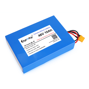 แบตเตอรี่ลิเธียมไอออน 18650 48V 10Ah ชุดแบตเตอรี่แบบกำหนดเอง OEM สำหรับสกู๊ตเตอร์ จักรยานไฟฟ้า AGV อุตสาหกรรม ขายส่ง - Product Image 1