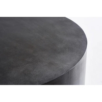 Mesa de Centro Redonda de Concreto de Lujo para Exteriores, Estilo Industrial Moderno, para Sala de Estar o Comedor