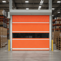 Porte rapide en PVC pour salle de lavage auto en libre-service, volet roulant électrique avec télécommande, bouton de commande, porte de magasin d'usine moderne antivol