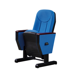 Silla Moderna de Aluminio Eléctrica Ajustable para Auditorio/Iglesia con Asiento de Cuero PU y Mesa para Salón Escolar y Mobiliario de Teatro - Product Image 2