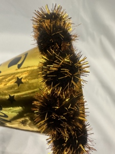 Cappello di <span class=keywords><strong>Capodanno</strong></span> per Costume, Accessorio Fotografico Oro e Argento, Cappello da Festa per Adulti con Pompon, Decorazione per Festival per Bambini - Product Image 5